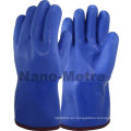 NMSAFETY pvc de invierno cubierto guantes azules calientes